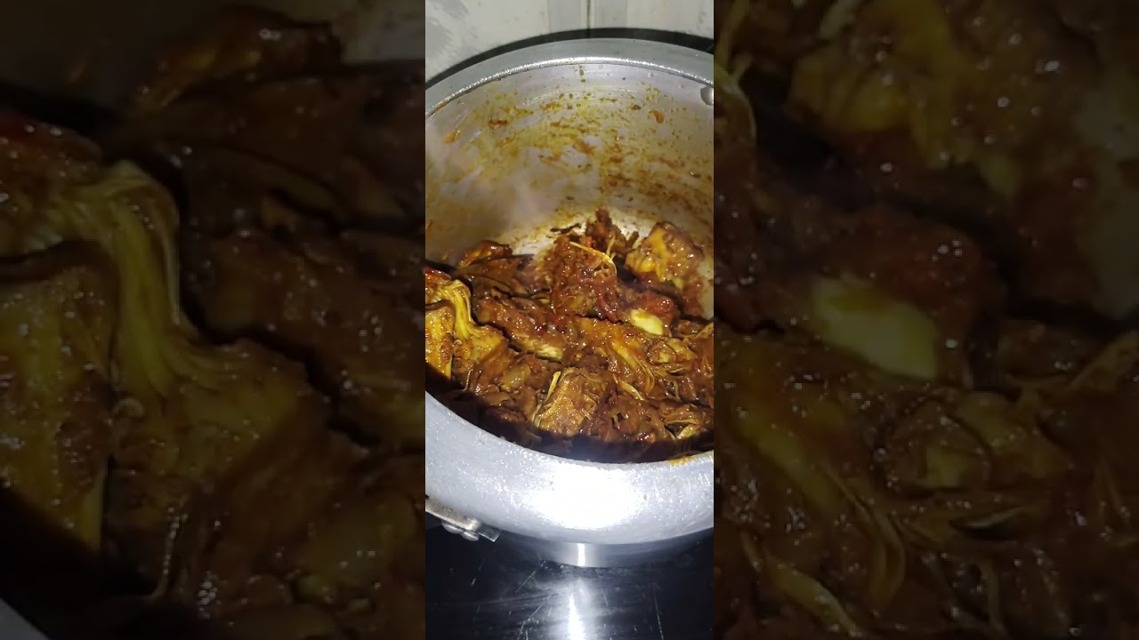 Veg mutton recipe😱😱#recipe #vegmutton #indianfood#kathalkisbji 