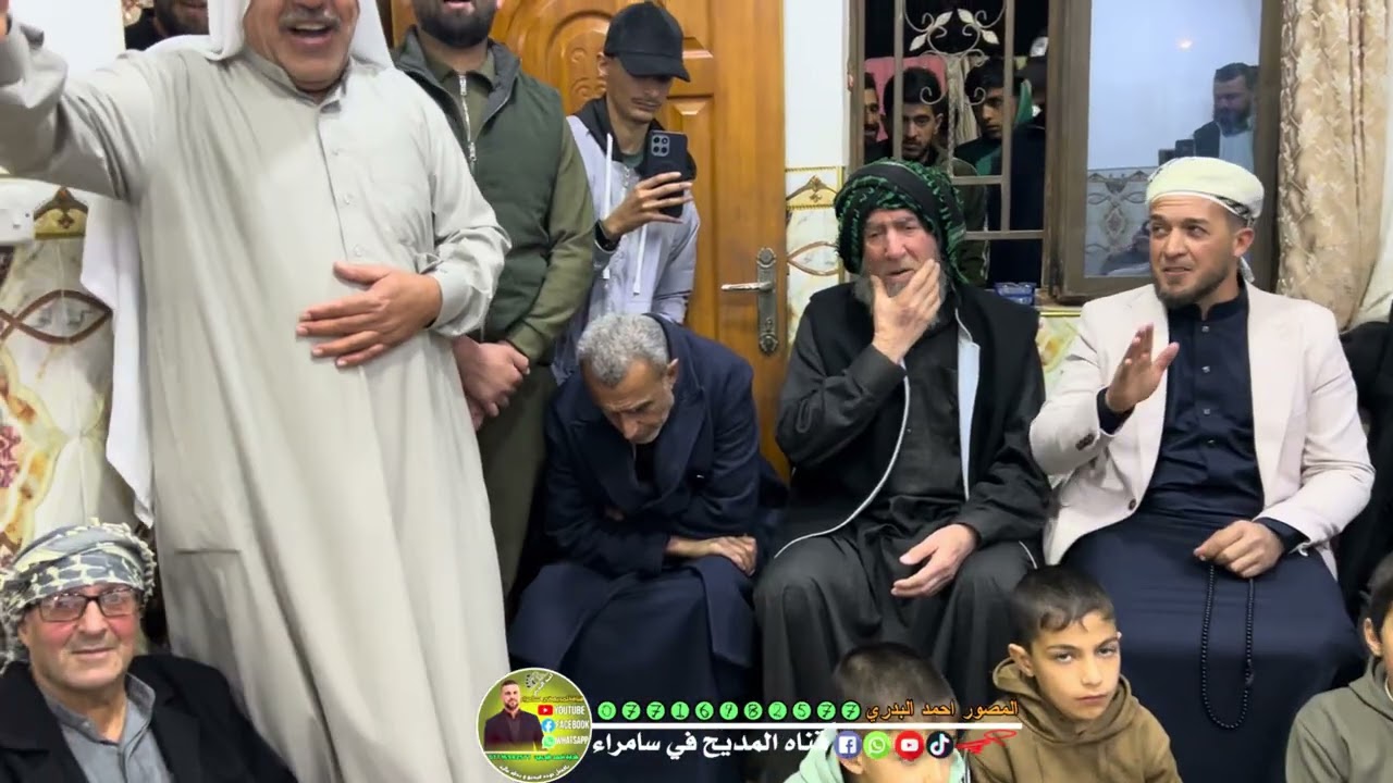 المداح سعد الشاماني اجمل مديح بحق سيدنا النبي في دار والدي صبحي ابو احمد ٢٠٢٦/٢//٦