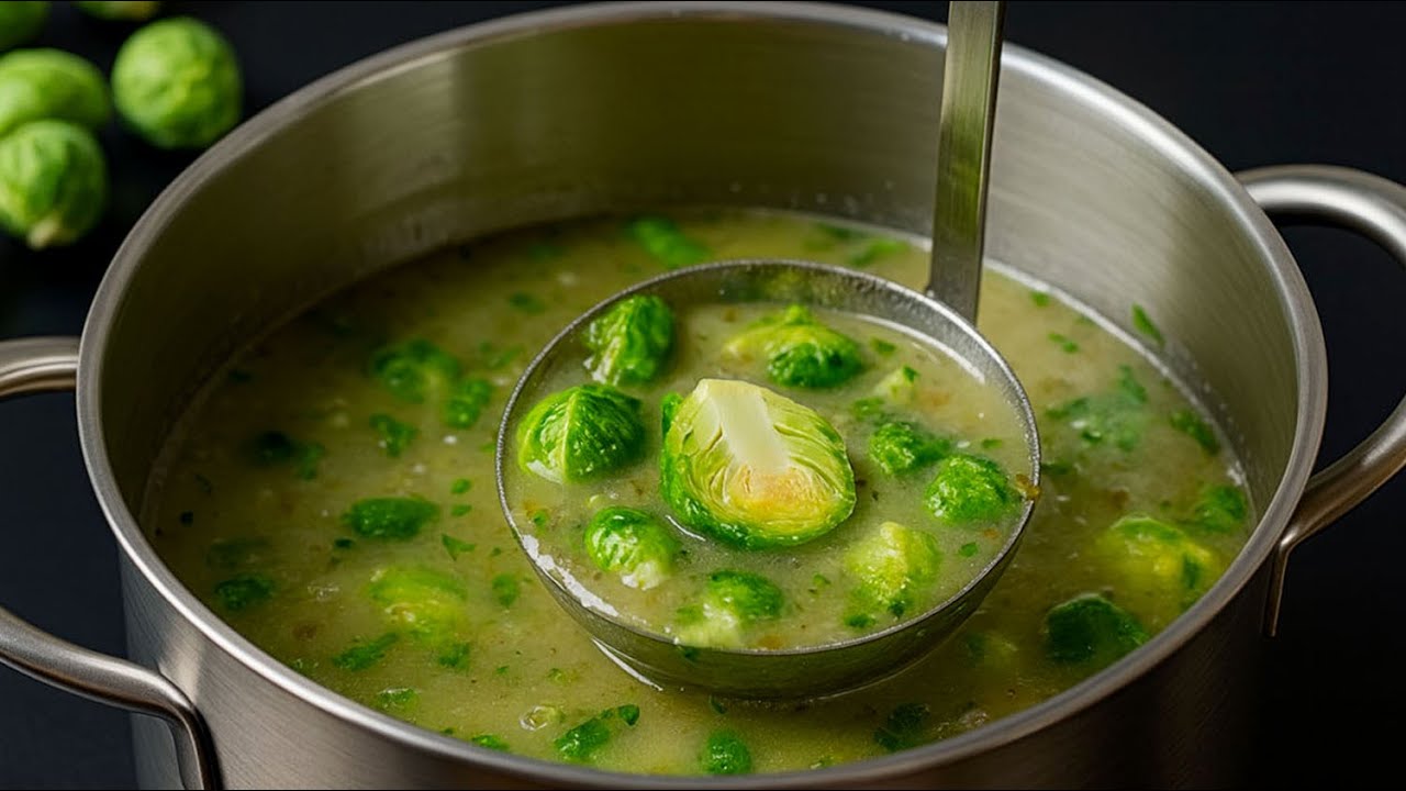 🔥 Этот суп из брюссельской капусты исцелил мой желудок! Такой вкусный, что я готовлю его каждый ден