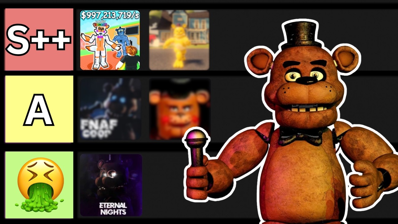 We Ranked FNAF Roblox Games..