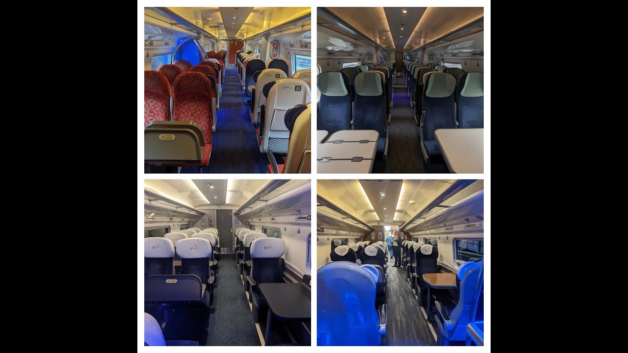 Avanti West Coast Class 390 refurbished vs unrefurbished