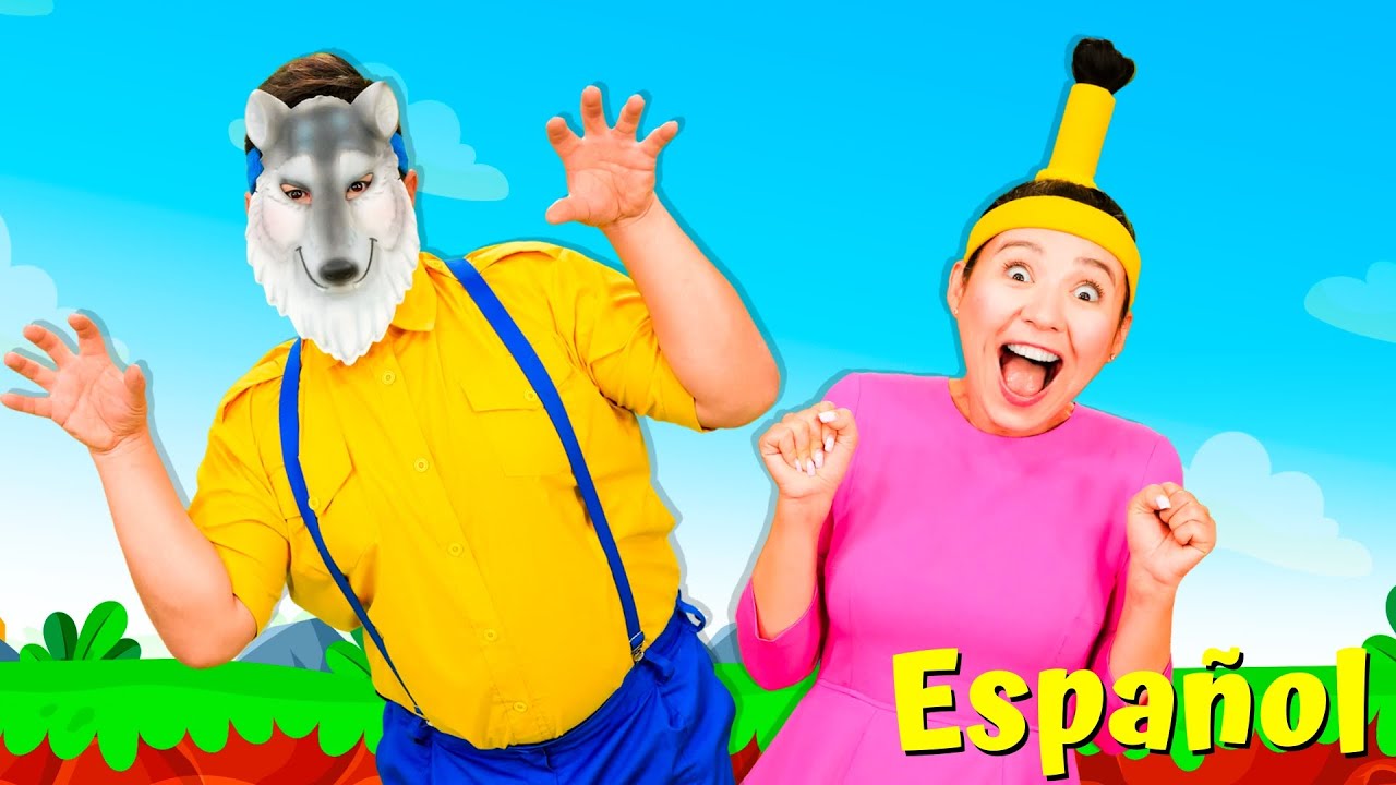 Canci&oacute;n del gran lobo gris 🐺 | Canciones Infantiles con Babanana Espa&ntilde;ol