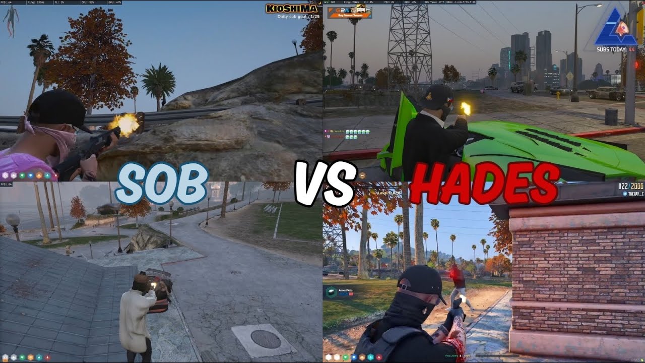 SOB Wipe Hades At Mirror Park (Multi POV) | NoPixel 4.0 GTA RP