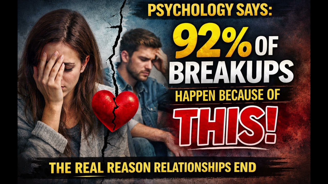 Psychology says, 92% of the breakups are caused by....