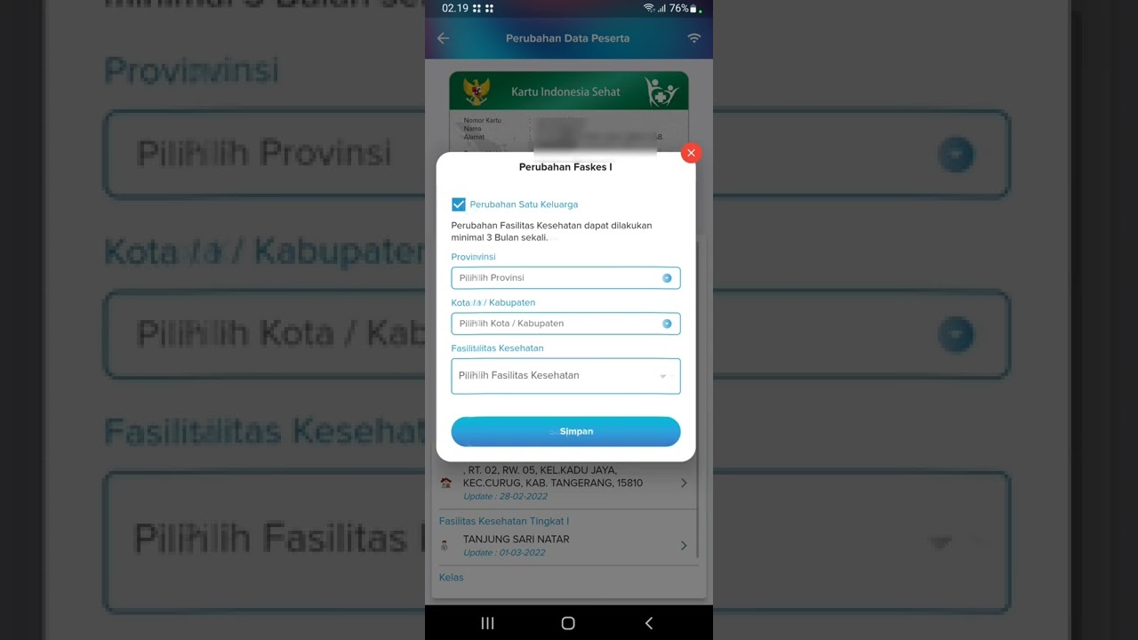 CARA PINDAH KLINIK BPJS KESEHATAN DENGAN APLIKASI MOBILE JKN