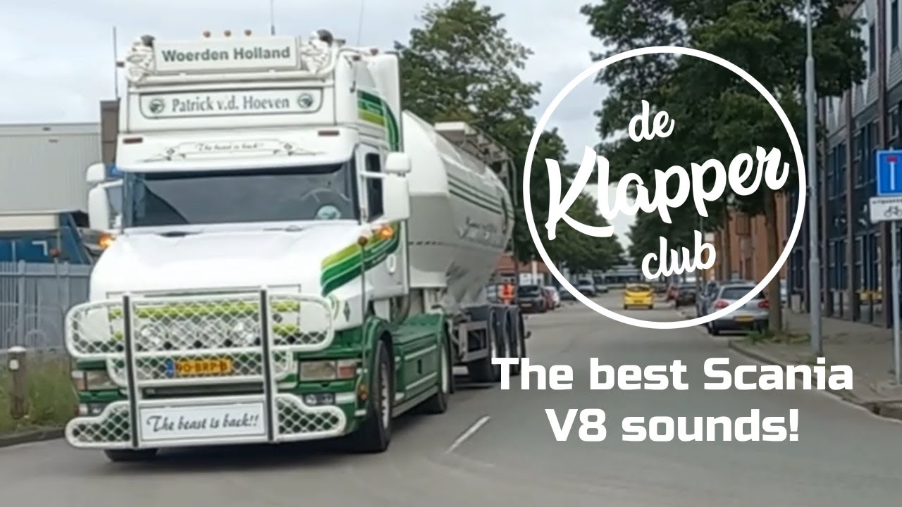 The Best Scania V8 Open Pipe Sounds! | Klapper Compilatie #23