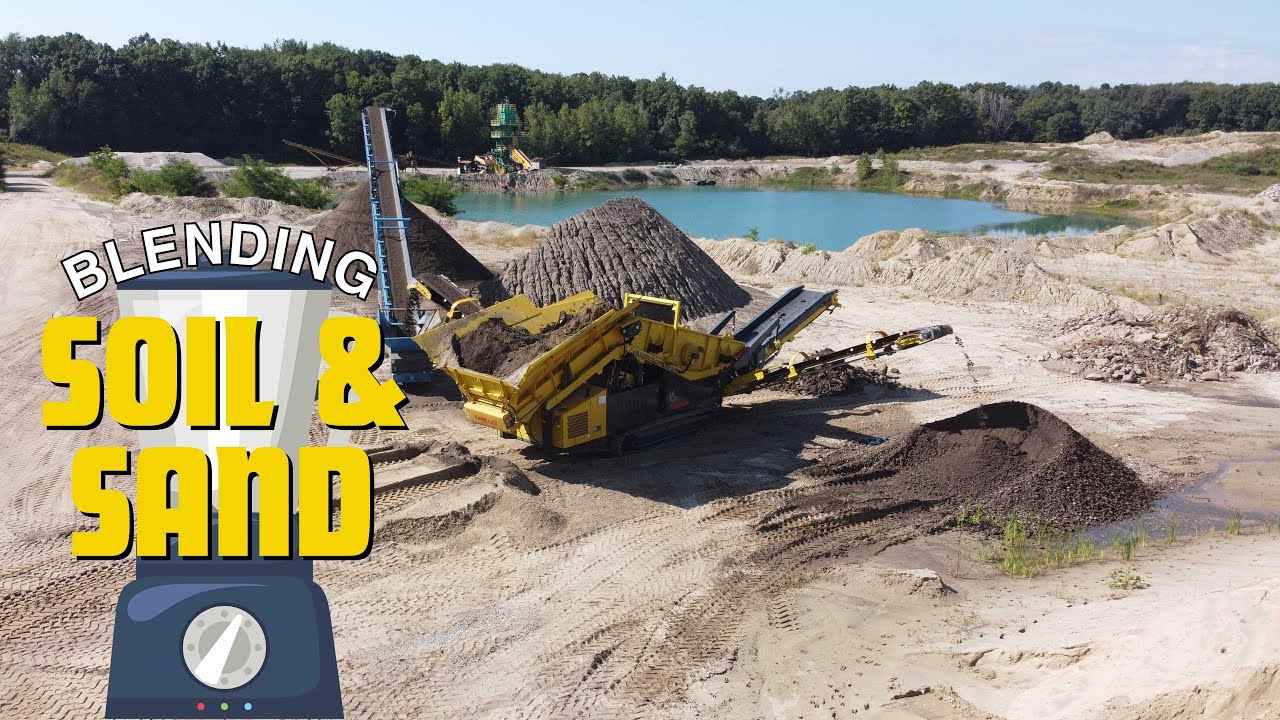 Scalper Screen Blending Soil and Sand