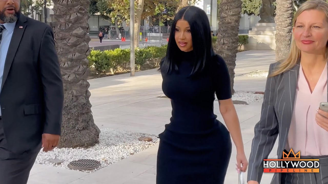 Cardi B at Courthouse for $5M Copyright Lawsuit in Santa Ana