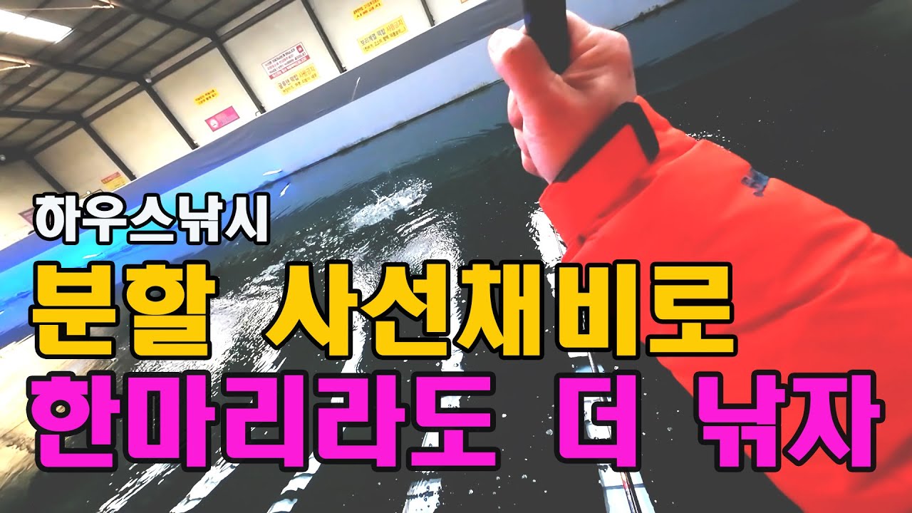 분할 사선채비로 한마리라도 더 낚는다,동절기 하우스낚시,두칸반의 별밤,용인낚시쇼핑몰