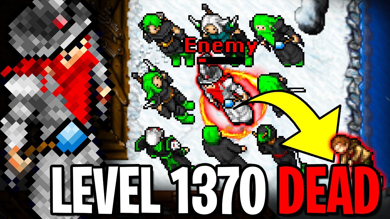 🧙‍♂️LEVEL 1370 de HAT foi SEQUESTRADO do Meio da Rua até o Beco no TIBIA e... 🔥💀