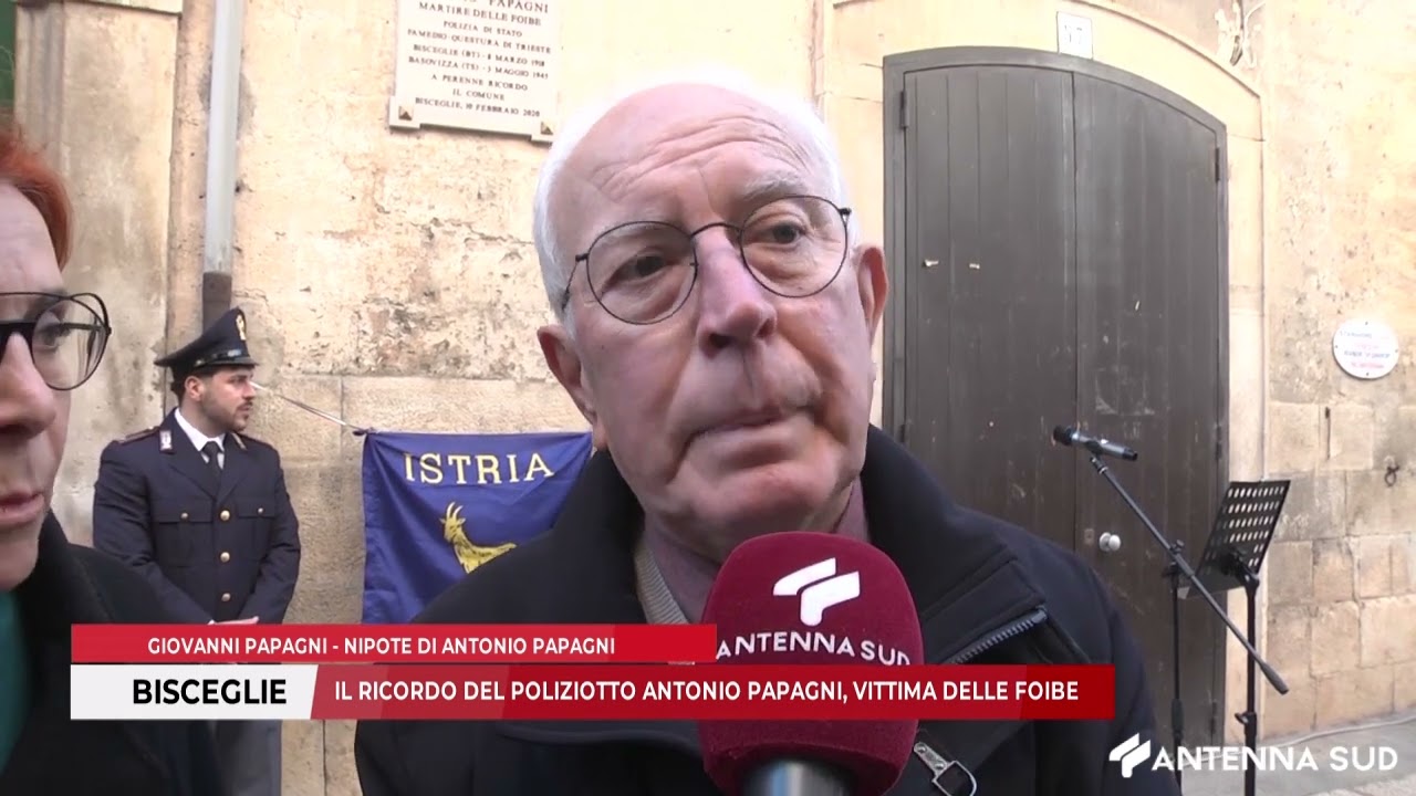 10 FEBBRAIO 2026 - BISCEGLIE: IL RICORDO DEL POLIZIOTTO ANTONIO PAPAGNI, VITTIMA DELLE FOIBE