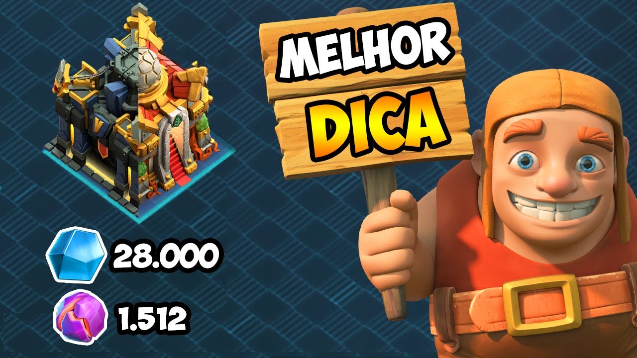 ESSE É O SEGREDO PRA VOCÊ CONSEGUIR MUITO MINERIO QUANDO UPAR O CENTRO DE VILA NO CLASH OF CLANS!