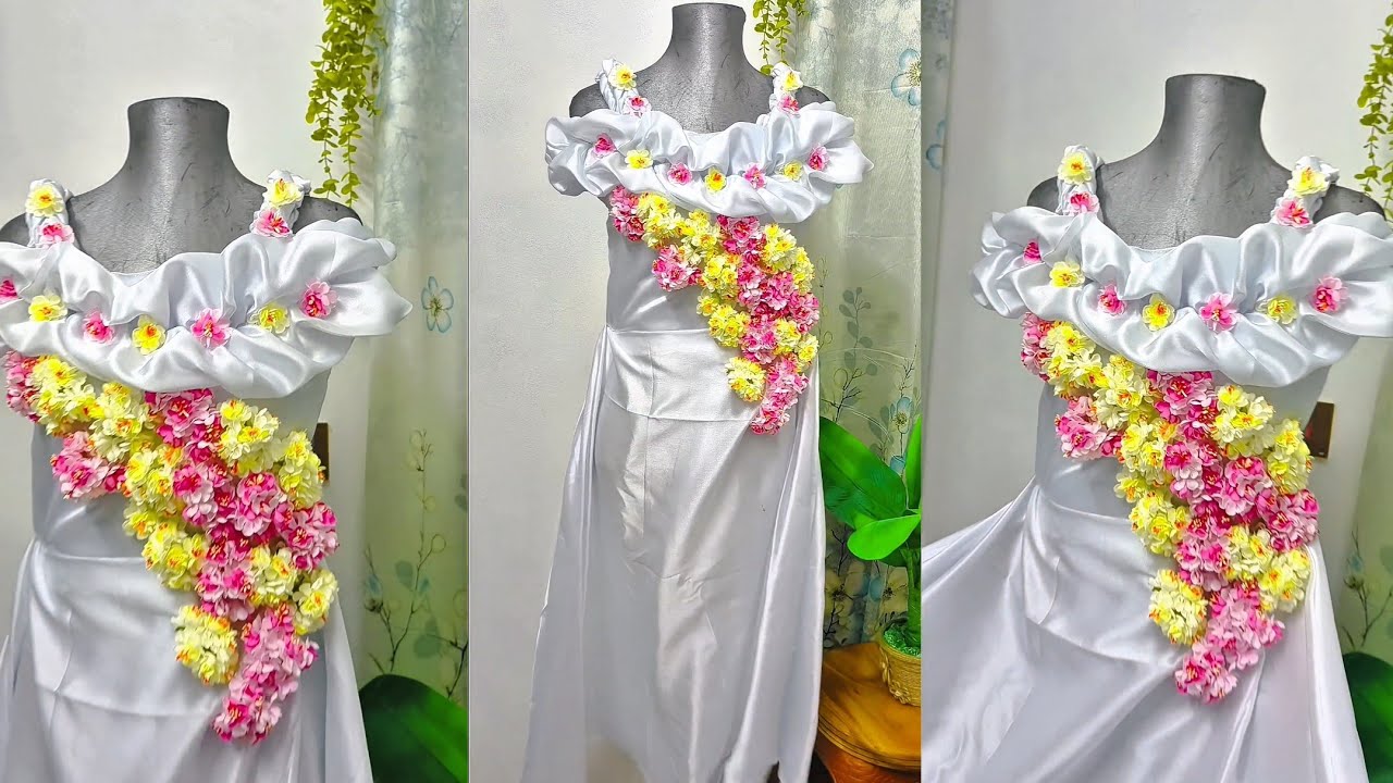 Beautiful dress making tutorial 🤩