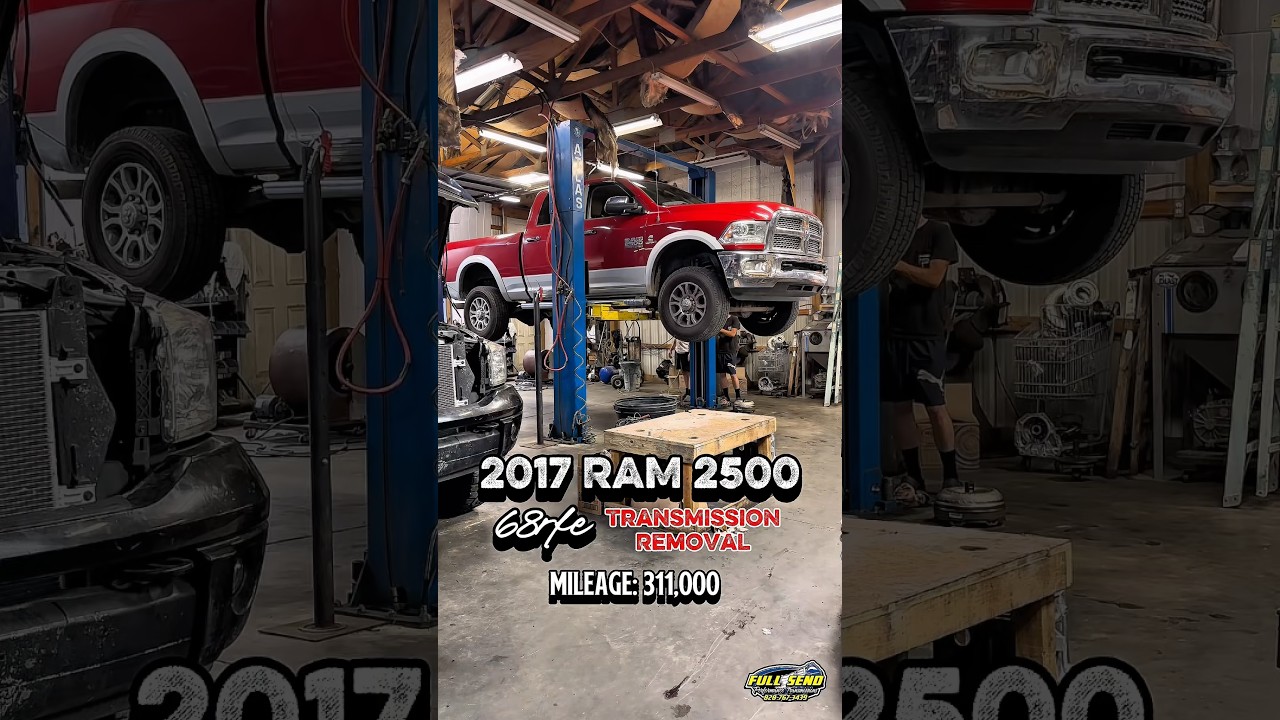 2017 RAM 2500 Transmission Removal (OD Clutch Failure) #clutch #ram #repair #valvebody #mechanic