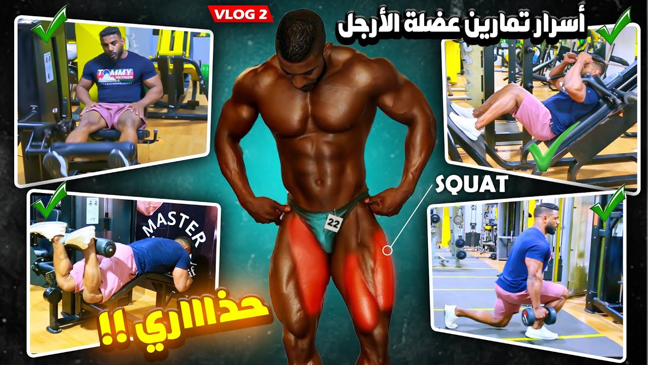 طريقة تكبير و تضخيم الأرجل بسرعة 🤯 كيف تلعب سكوات بطريقة صحيحة و آمنة 👊