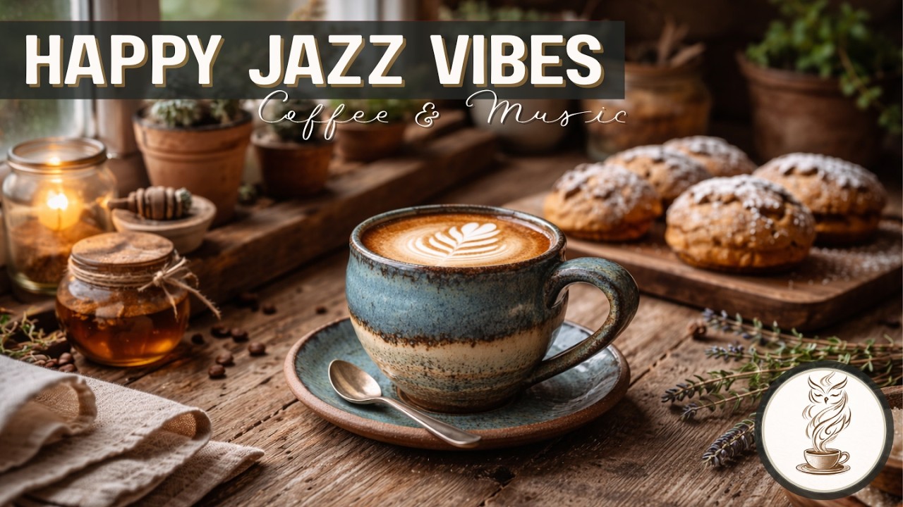 Morning Café Jazz Piano | Warm Coffee Shop Ambience for Study, Work and Relaxation