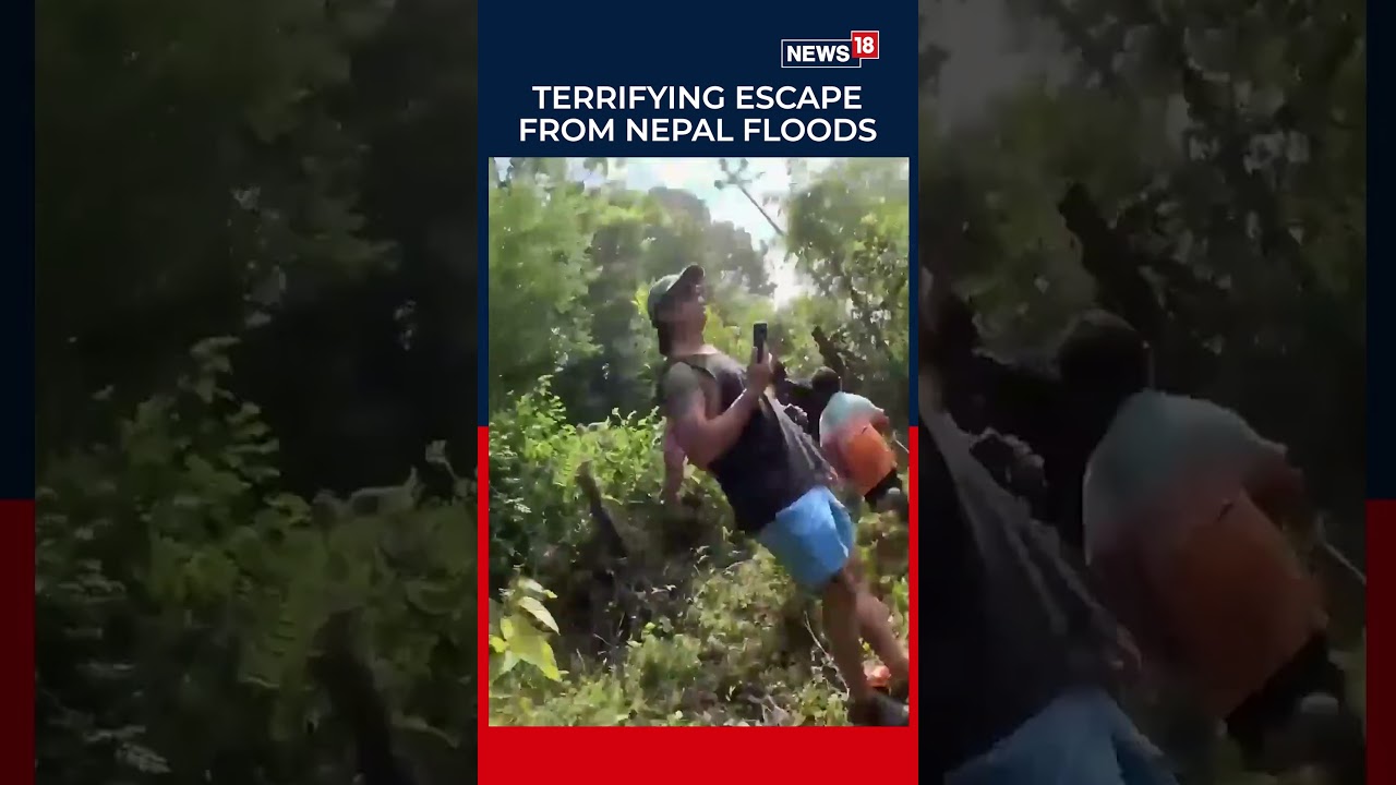 NEPAL FLOODS: Terrifying GoPro Footage Captures Nepal Survivor&rsquo;s Escape From Disaster | N18S