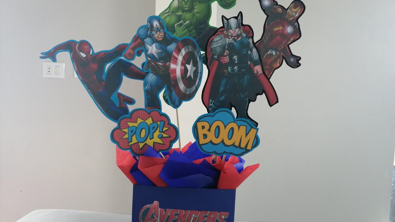 COMO HACER UN CENTRO DE MESA DE LOS VENGADORES / AVENGERS CENTERPIECE