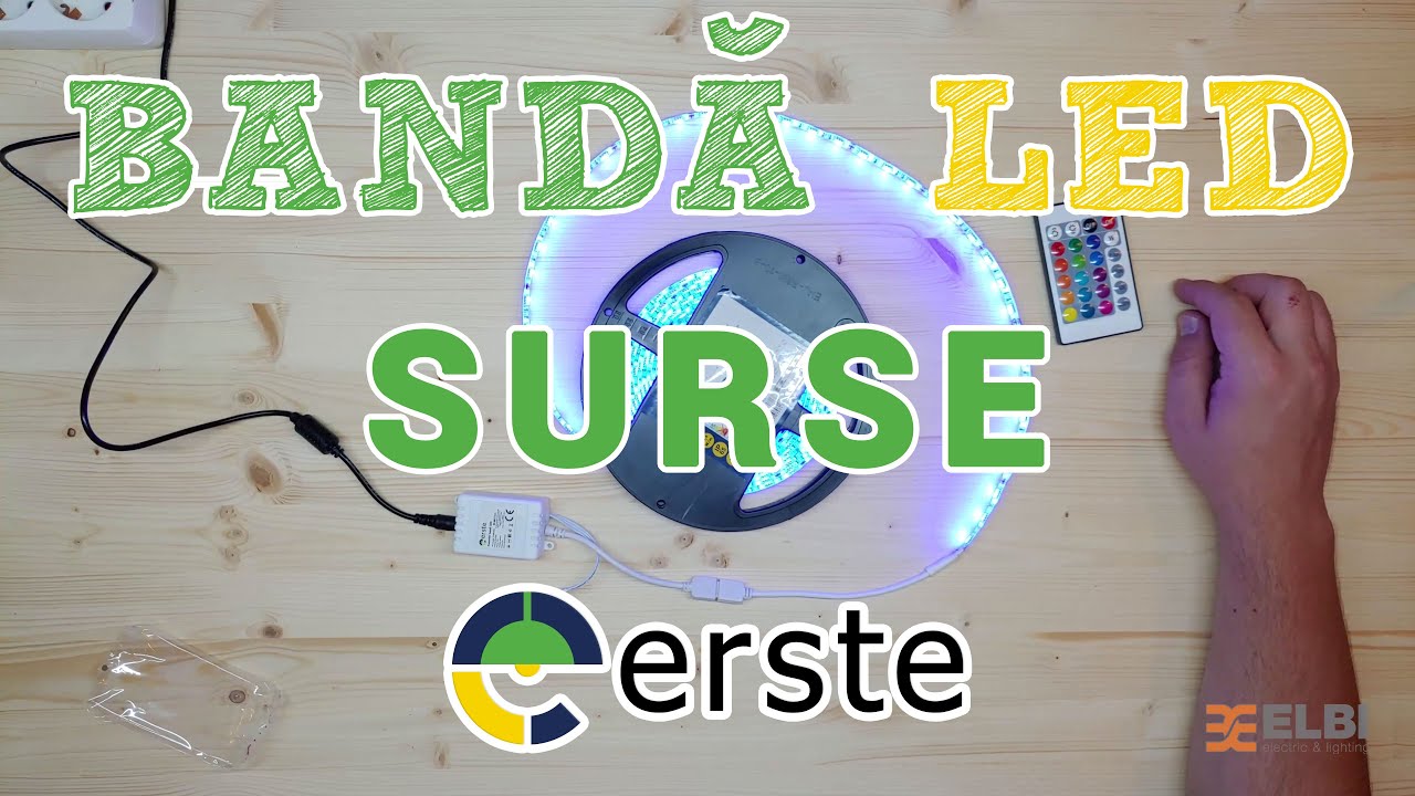 Banda LED ERSTE - Cum conectam benzile LED la sursele de alimentare