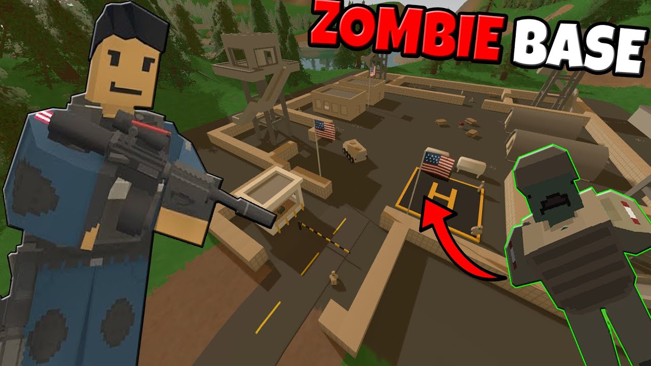 Zombie Horde Infests MILITARY FORT! - Unturned: Zombie Survival