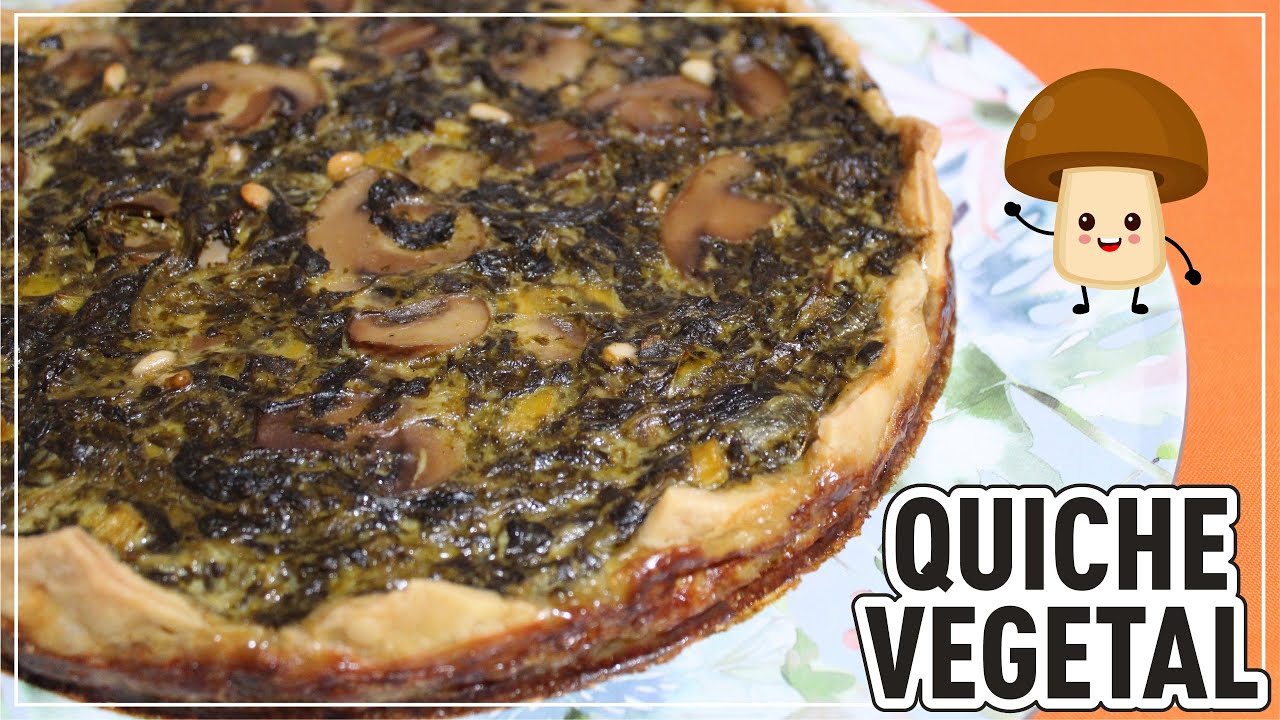 Quiche de Espinacas y Champiñones 🥬🍄 o Quiche de Verduras 🥧 | Receta fácil 👌