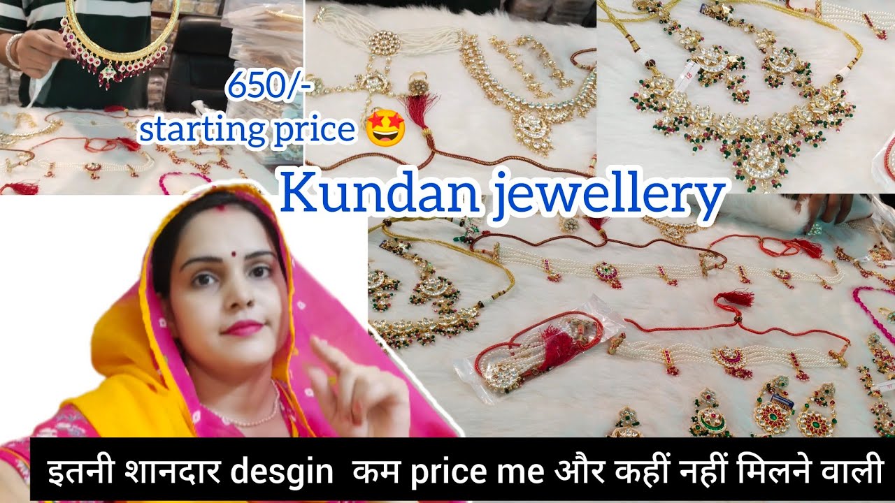 pachi Kundan jewellery collection // शानदार Desgins with reasonable price