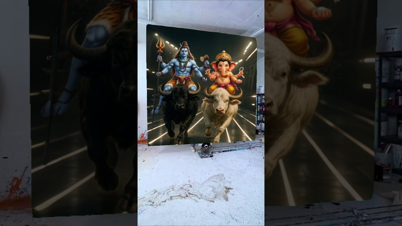 Happy Ganesh Chaturthi Drawing Photo 🌺🥰 Ganesh Ji Painting ❤️ #shorts #ganeshchaturthi #viralvideo