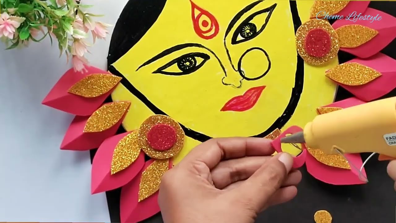 Maa Durga Wall hanging | Dusshera craft ideas