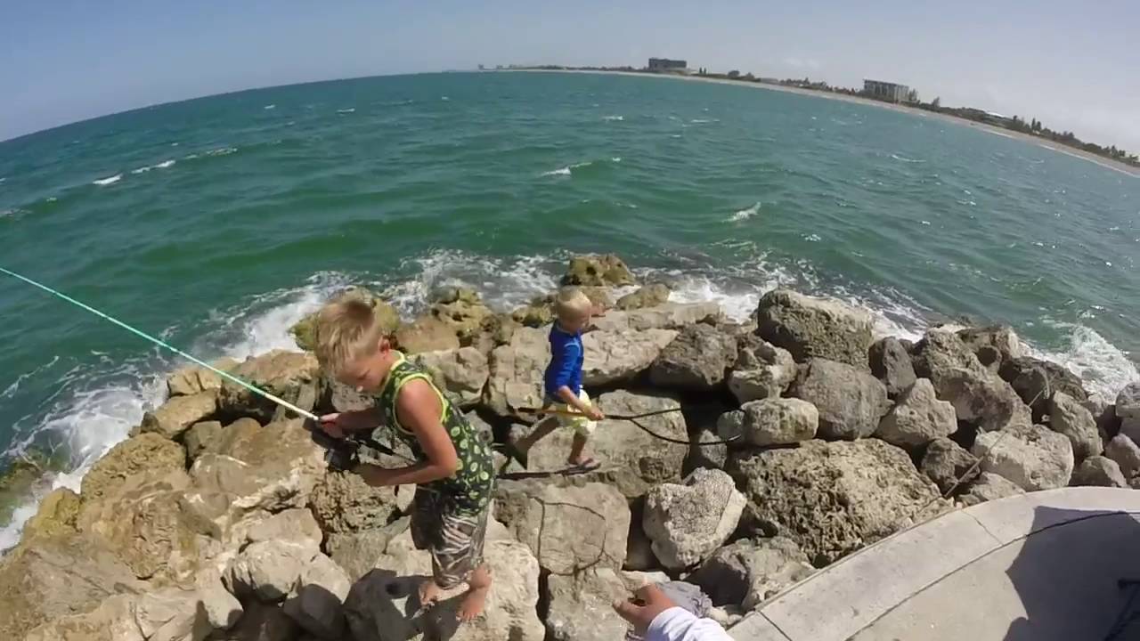 Fishing at Fort Pierce jetty