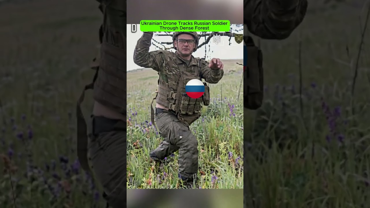 Ukrainian Drone Tracks Russian Soldier Through Dense Forest | Combat Footage.