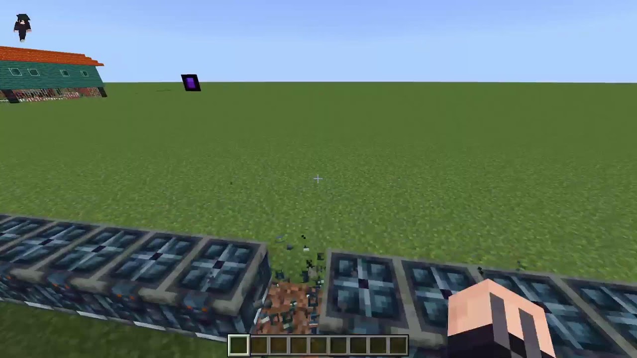 Playing Minecraft