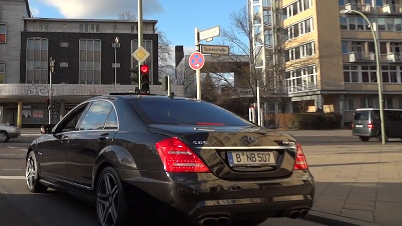 Mercedes S65 AMG - 2012 Modell - Kickdown SOUND ACCELERATION V12 Biturbo exhaust