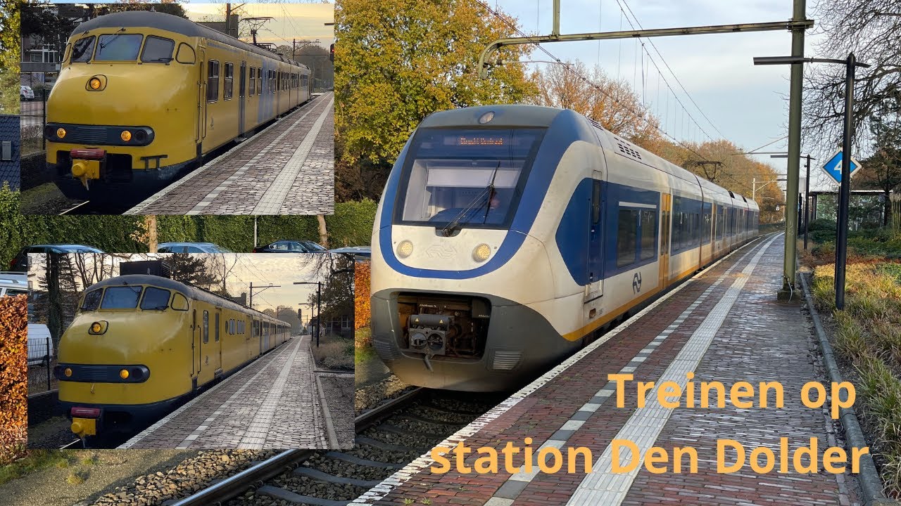 Treinen op station Den Dolder - 26 november 2022