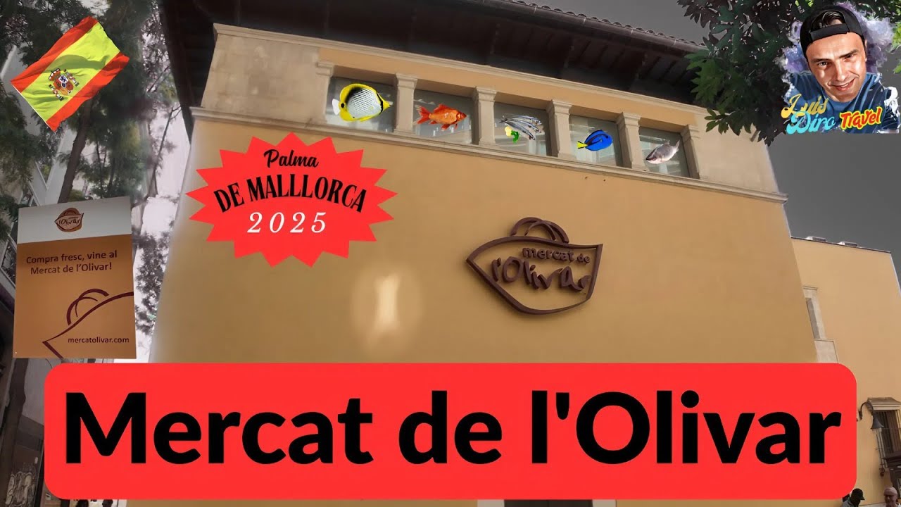 Mercat de l'Olivar Walk🌏Palma de Mallorca✈️🇪🇸 - August 2025 - (4K Video)