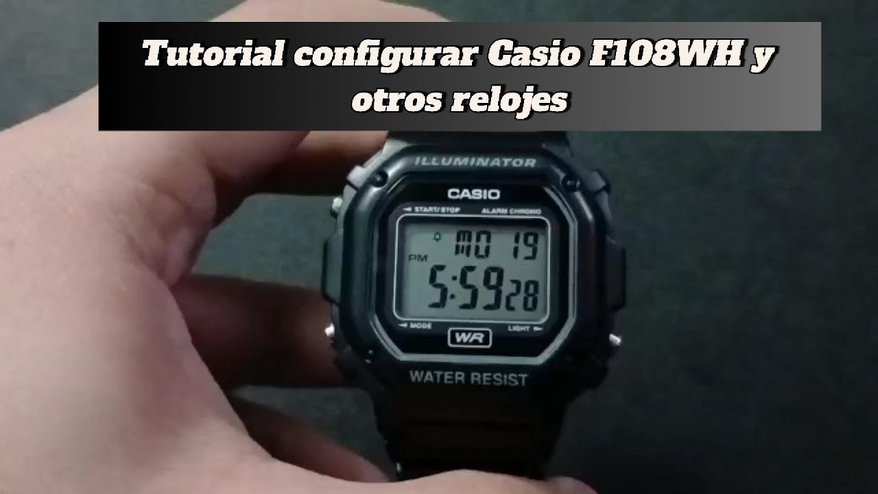 Tutorial configurar Casio F108 #casio #casiof108wh #casiof91w #tutorial