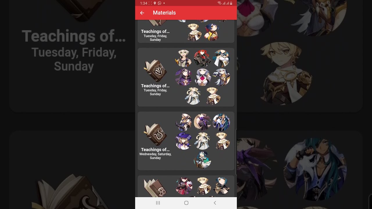 Genshin Impact: All Characters Ascension Materials #Shorts