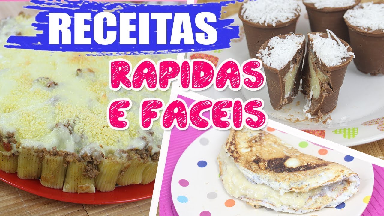 RECEITAS RÁPIDAS E FÁCEIS DE MINUTO | Kathy Castricini
