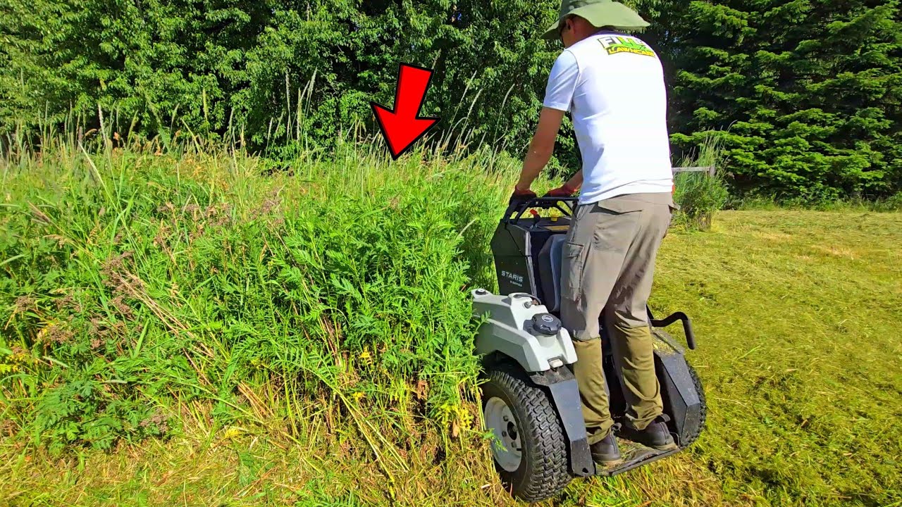 It Took His Son 3 DAYS With A Push Mower... I Dove Straight In