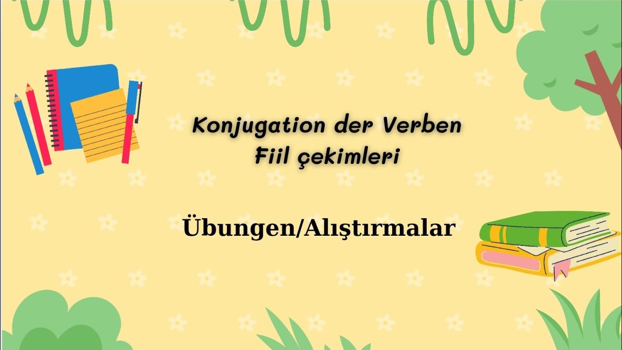 Almanca A1 Fiil Çekimleri Alıştırmaları (Übungen) #almanca #deutschlernen #deutsch