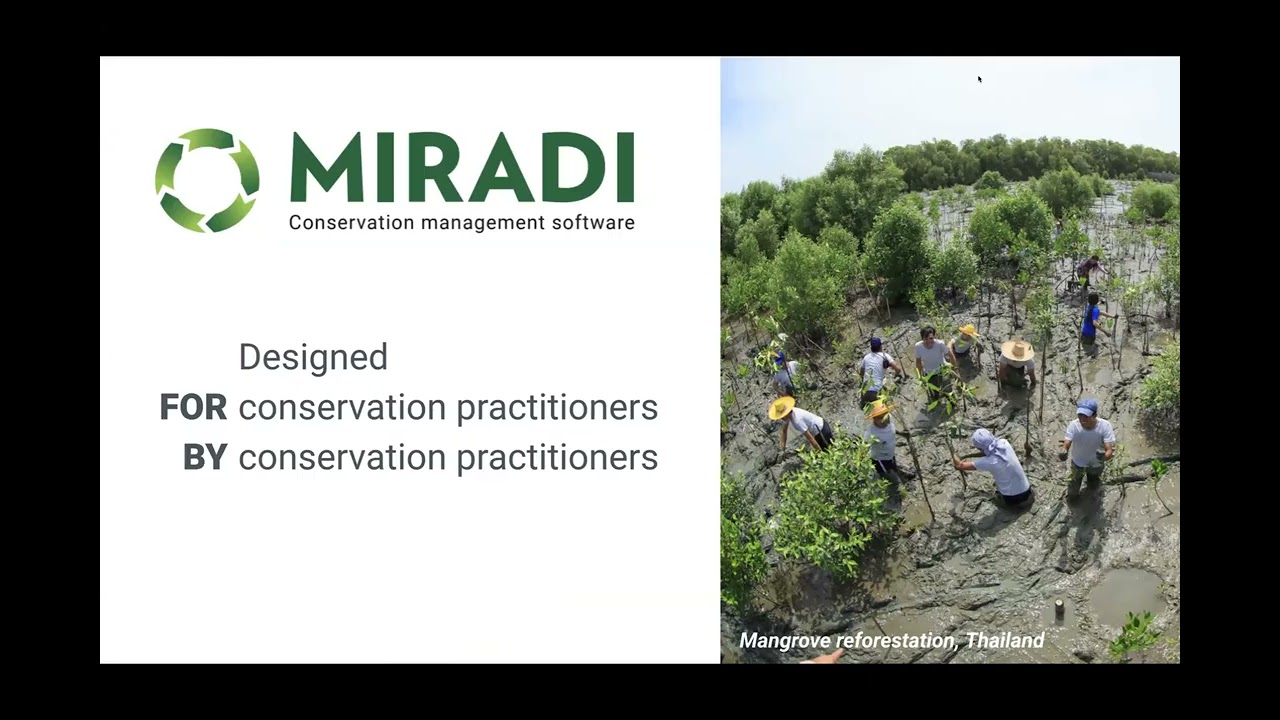Fall Webinar - October 1: Miradi Software for Conservation Project Adaptive Management