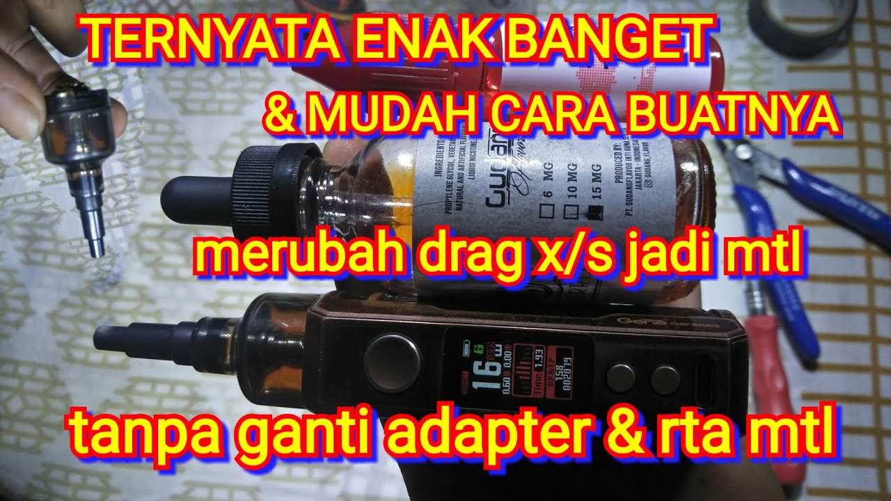 Tutorial cara merubah drag x/s jadi mtl tanpa ganti rta mtl