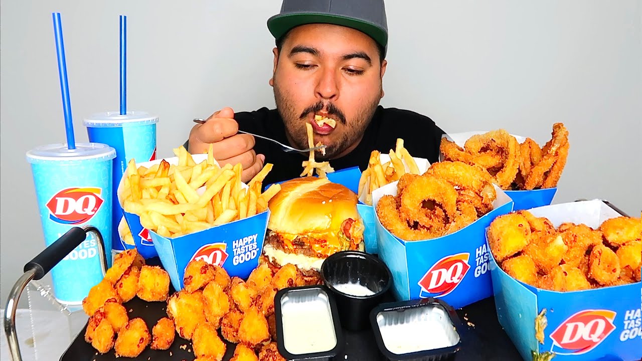 My First Time Trying Dairy Queen... MUKBANG