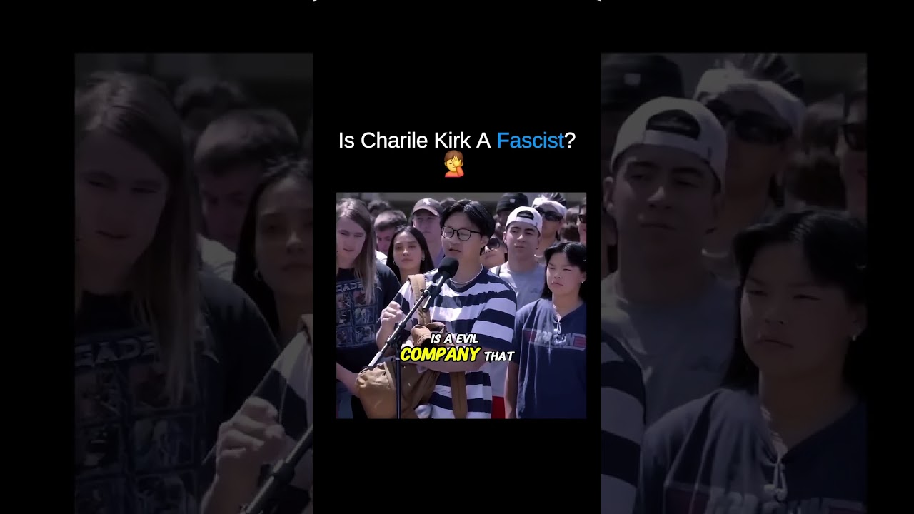 Is Charlie Kirk Really A Fascist🤦 #charilekirk #tpusa #shorts