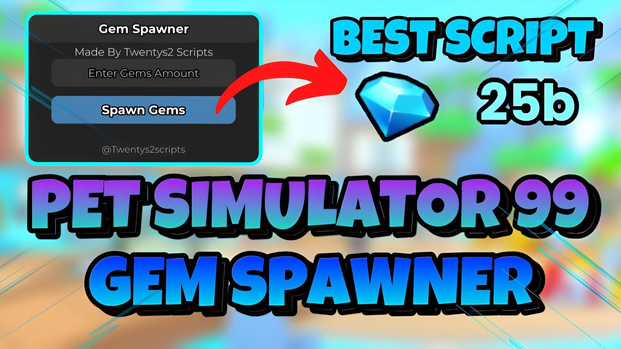 [NEW!💎] ✨PET SIMULATOR 99 GEM SPAWNER SCRIPT | TONS OF GEMS!✨💎