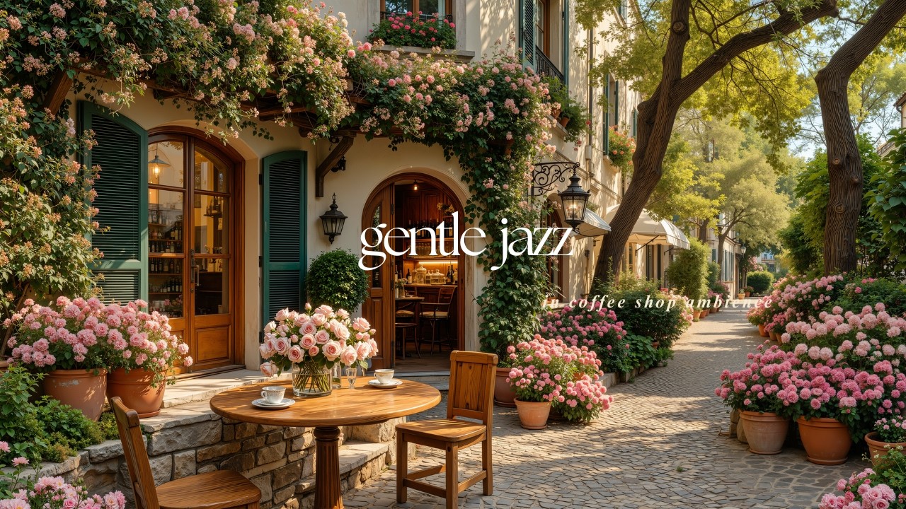 Relaxing Outdoor Jazz Atmosphere for Relieve Stress | Gentle Spring Jazz Music for Study, Work