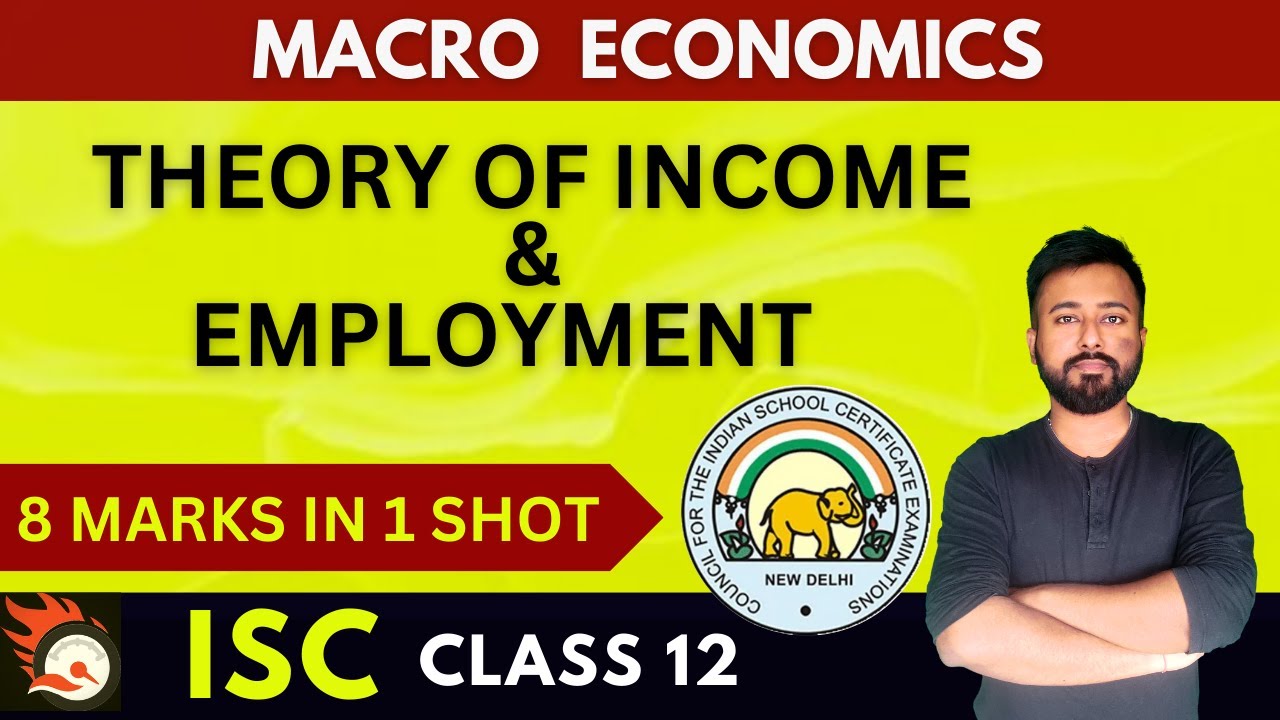 Theory of Income & Employment | [ISC Economics Class 12]  | ISC 2024 Exams | Macro Economics ISC