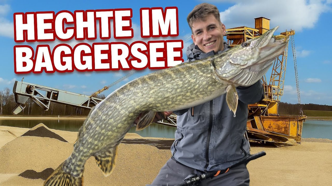 Hechtangeln in Baggerseen vom Ufer Part 01 - Baggerseemonster verloren