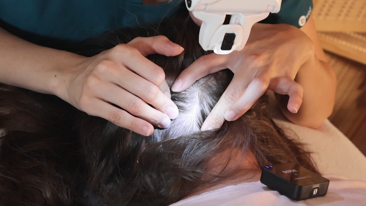 Close-up ASMR Skin Exam | Delicate and Tingly SCALP Check