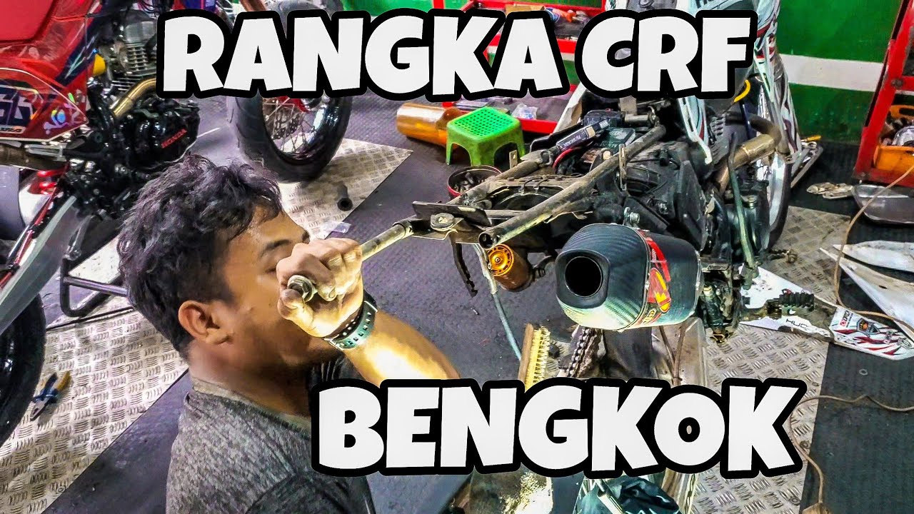 BENERIN RANGKA & GANTI GEARSET CRF