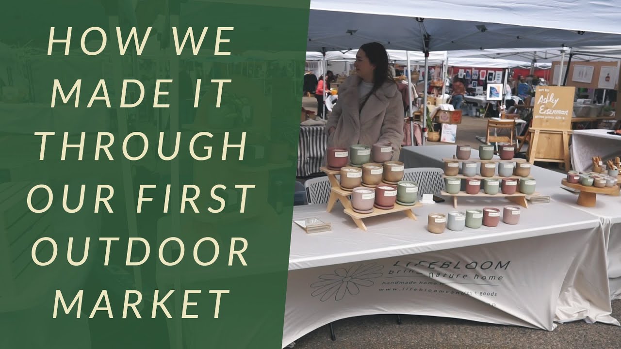 40 MPH WINDS?? HOW WE MADE IT THROUGH OUR FIRST OUTDOOR MARKET | MARKET VLOG #1